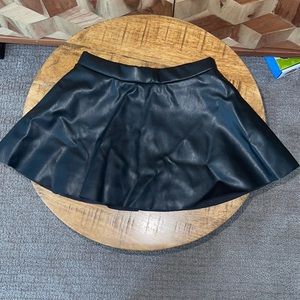2T H&M Faux Leather Skirt